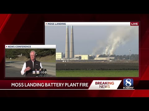 Local leaders hold meeting on flare-up Moss Landing battery plant fire