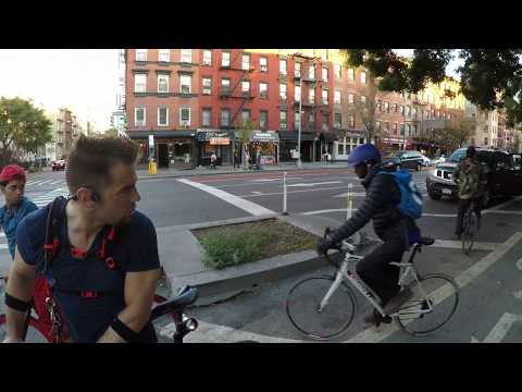 [Explicit Language] NYC Bike salmoner gets into argument with another cyclist