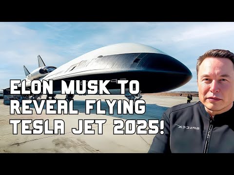 Elon Musk To Reveal Flying Tesla Jet 2025 - Will SHOCK The World #technology #space #fyp #viralvideo