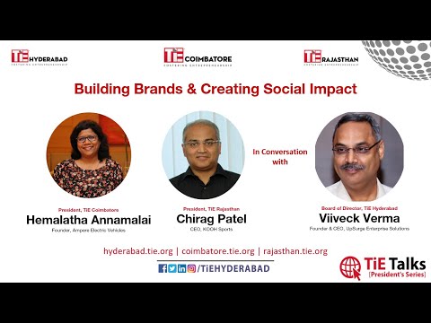 TiE Talks [President&#039;s Series]: Ms Hemalatha Annamalai, &amp; Mr. Chirag Patel, with Viiveck Verma