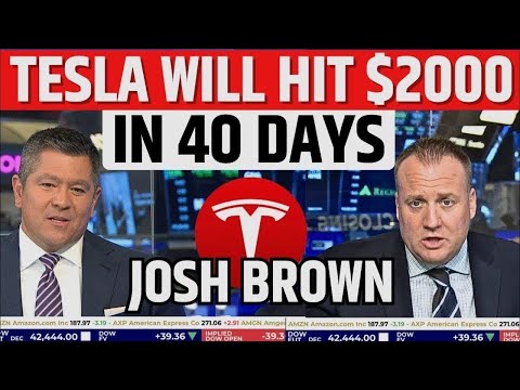 Tesla Will Hit $2000 In 40 Days said By Josh Brown | TSLA Stock Latest news