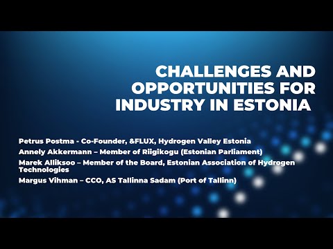 Discussion panel: Challenges and opportunities of the Hydrogen Energy industry in Estonia