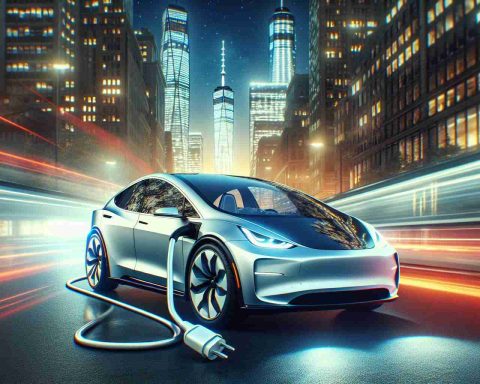 A high-definition, realistic image of an exciting electrical revolution ahead. The theme of the image is the nascent change in the automobile industry towards electrical vehicles. Emphasize a sense of readiness and anticipation for a game-changing Electrical Vehicle. Note that this should not feature any specific brand or car model, but rather focus on the concept of an innovative, eco-friendly vehicle and its impact on the future of transportation.