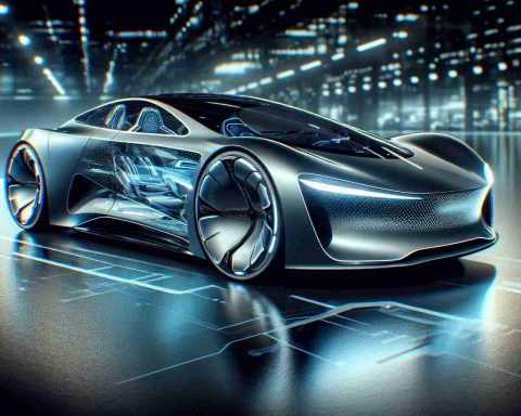 A realistic high-definition image of a futuristic electric vehicle concept unveiled by a generic automobile company. The car boasts sleek lines, aerodynamic design elements, and advanced technological features reflective of cutting edge electric vehicle trends. It leaves a question lingering - Is this the future of Electric Vehicles?