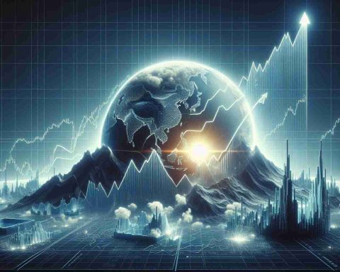 A high-definition, realistically styled graphic visualization of a rising stock chart, specifically not referencing any stock but rather implying surge. On the side of this chart would be an image of innovative technology, representing the next wave of tech revolution. No specific company logos or names should be included to maintain impartiality in the depiction.