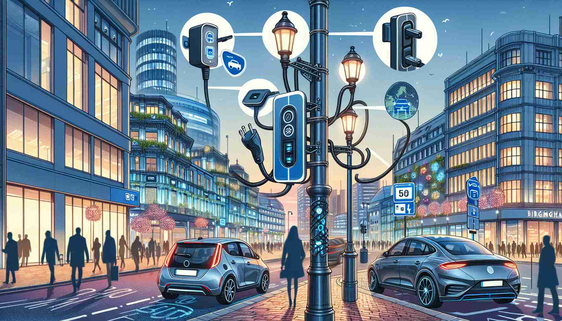 Birmingham Sparks a Revolution: 560 Electric Vehicle Charging Points Installed in Lampposts! 