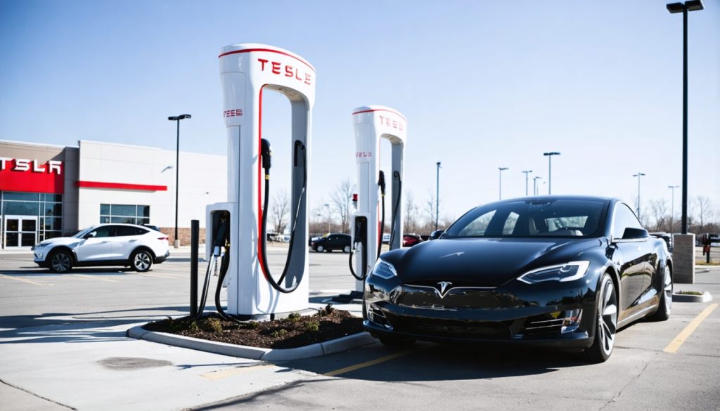 Revving Up Galesburg: Tesla Superchargers Take Root at Hy-Vee